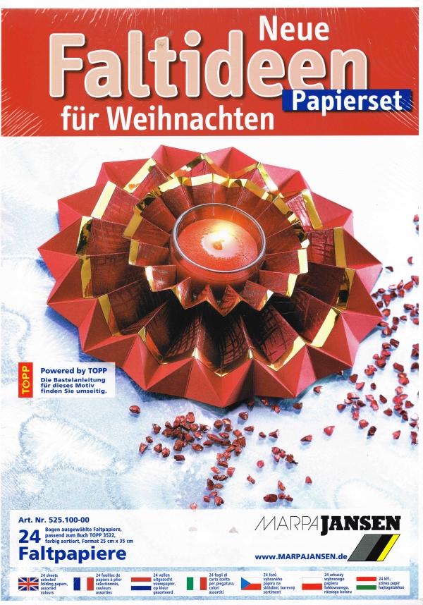 Faltpapier Set  "Neue Faltideen für Weihnachten" von MarpaJansen