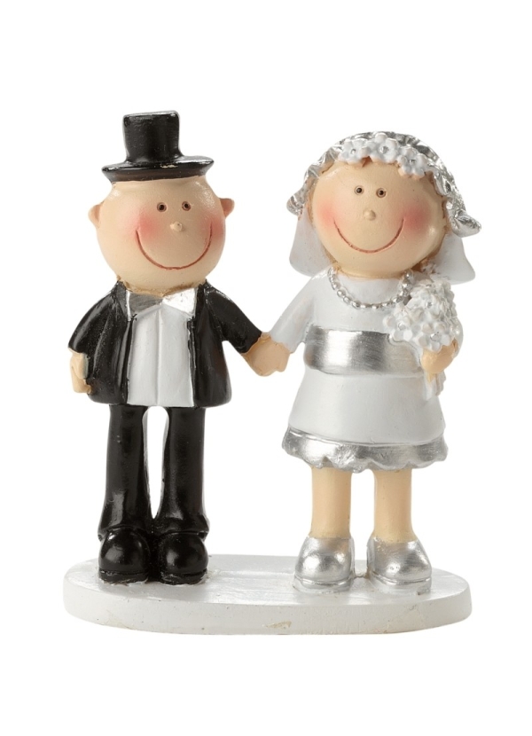 Silbernes Hochzeitspaar