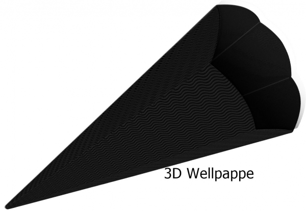 Schultüten Bastelset Drachen schwarz-braun-silber