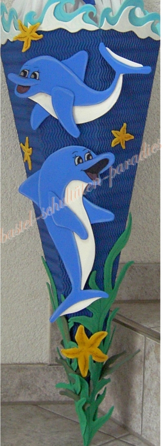 Bastelanleitung Delphine (nur Motiv)