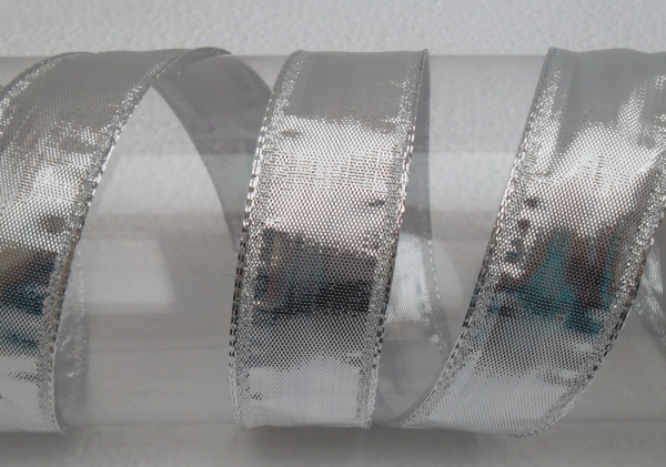 Schleifenband silber