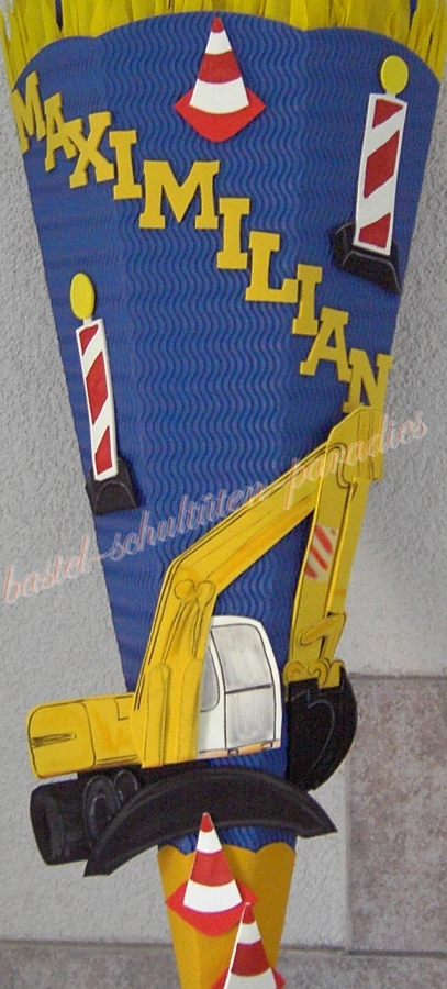 Bastelanleitung Bagger (nur Motiv)