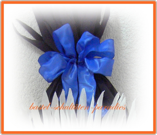 schultütenschleife blau