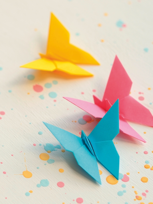 Faltblätter Set 10x10cm Origami-Papier 10 Farben 100 Blatt 60 g/m² HEYDA