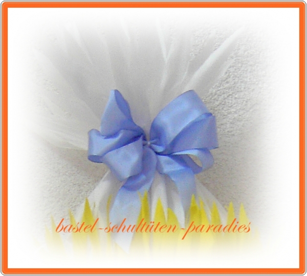 schultütenschleife hellblau