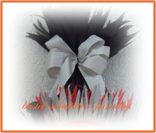 schultütenschleife hellgrau