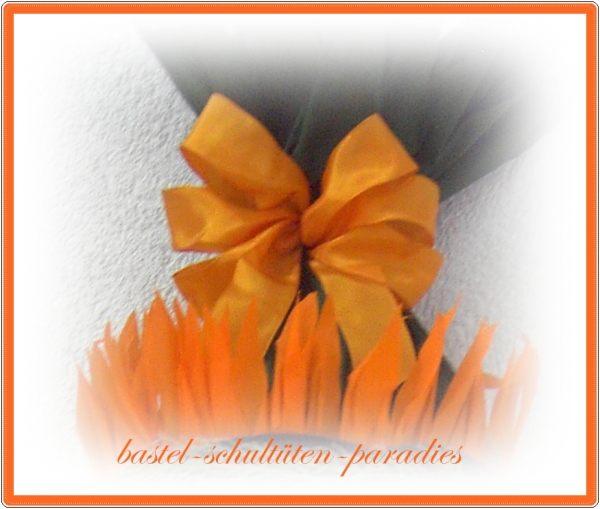 schultütenschleife orange