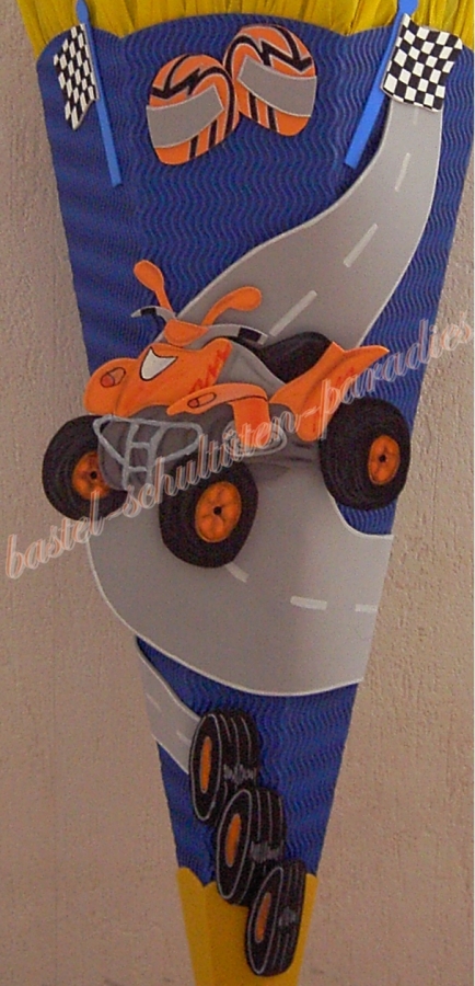 Bastelanleitung Quad orange (nur Motiv)