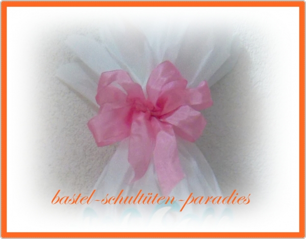 Schultütenschleife rosa