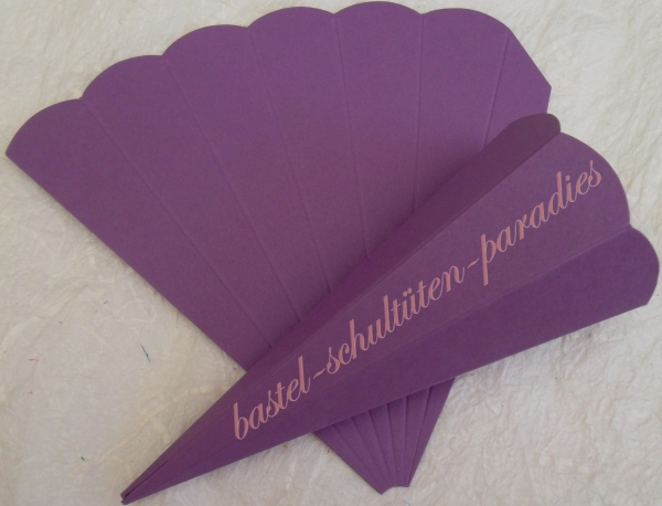 Schultütenrohling  14cm lila