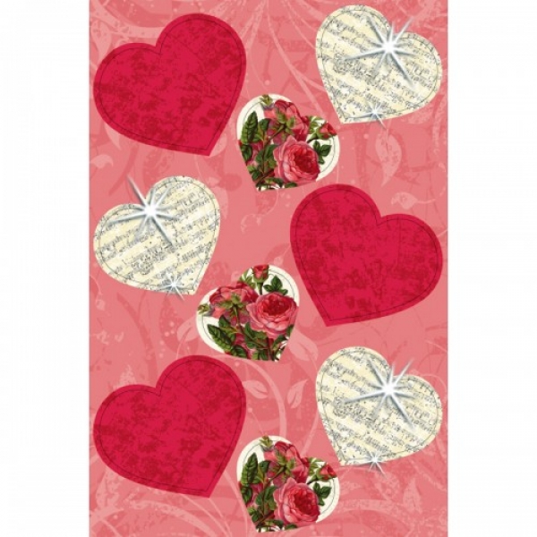 3D Papier Dekoration "Herzen" 24 Stück von URSUS®