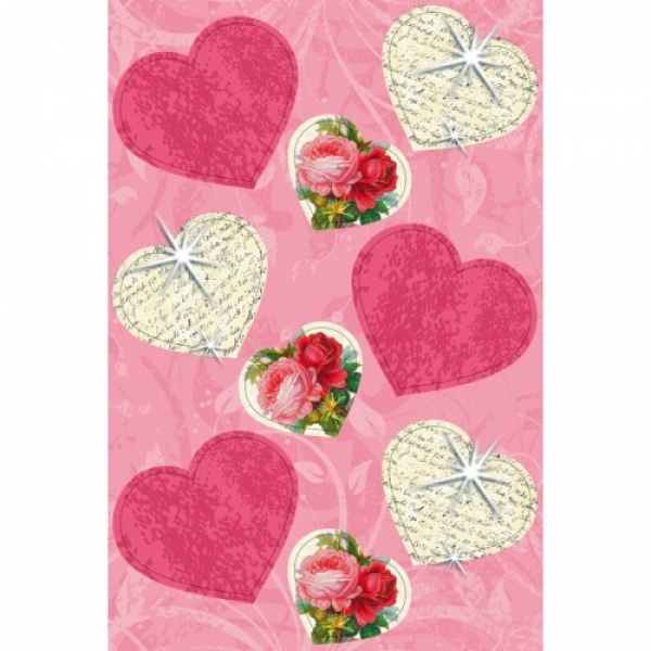 3D Papier Dekoration "Herzen" 24 Stück von URSUS®