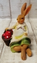 Dekofigur Hase mit Korb