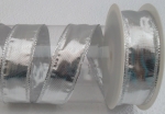 Schleifenband silber