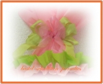 Schultütenschleife hellgrün-rosa