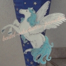Bastelanleitung Pegasus weiß-hellblau (nur Motiv)